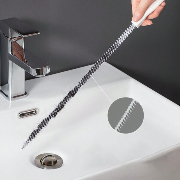 1pc Flexible Hair Drain Clog Remover, Drain Pipe Cleaner For Kitchen, Anti-Clogging Cleaning Tool