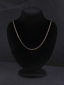 JewelryPalace 1pc Elegant 925 Sterling Silver Chain, Suitable For Various Pendants, 45cm In Length - Rose Gold - View 5