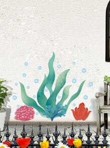 1PC Seaweed Baseboard Waistline Wall Sticker Living Room Bedroom Wall Sticker PVC Material Back Self-Adhesive Home Decoration Sticker - Multicolor - View 8