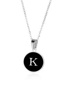 優雅精美的O形鍊環26個字母項鍊吊墜，金色簡約項鍊，適合作為女孩的節日生日禮物，不鏽鋼珠寶