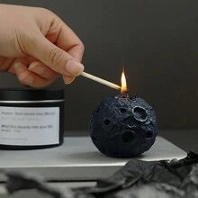 1 件月亮香薰蜡烛高端创意摆件纪念品球形香味蜡烛香薰礼盒万圣节、幽灵、秋季、节日、假日圣诞节、冬季、假日、节日、房间装饰、礼物