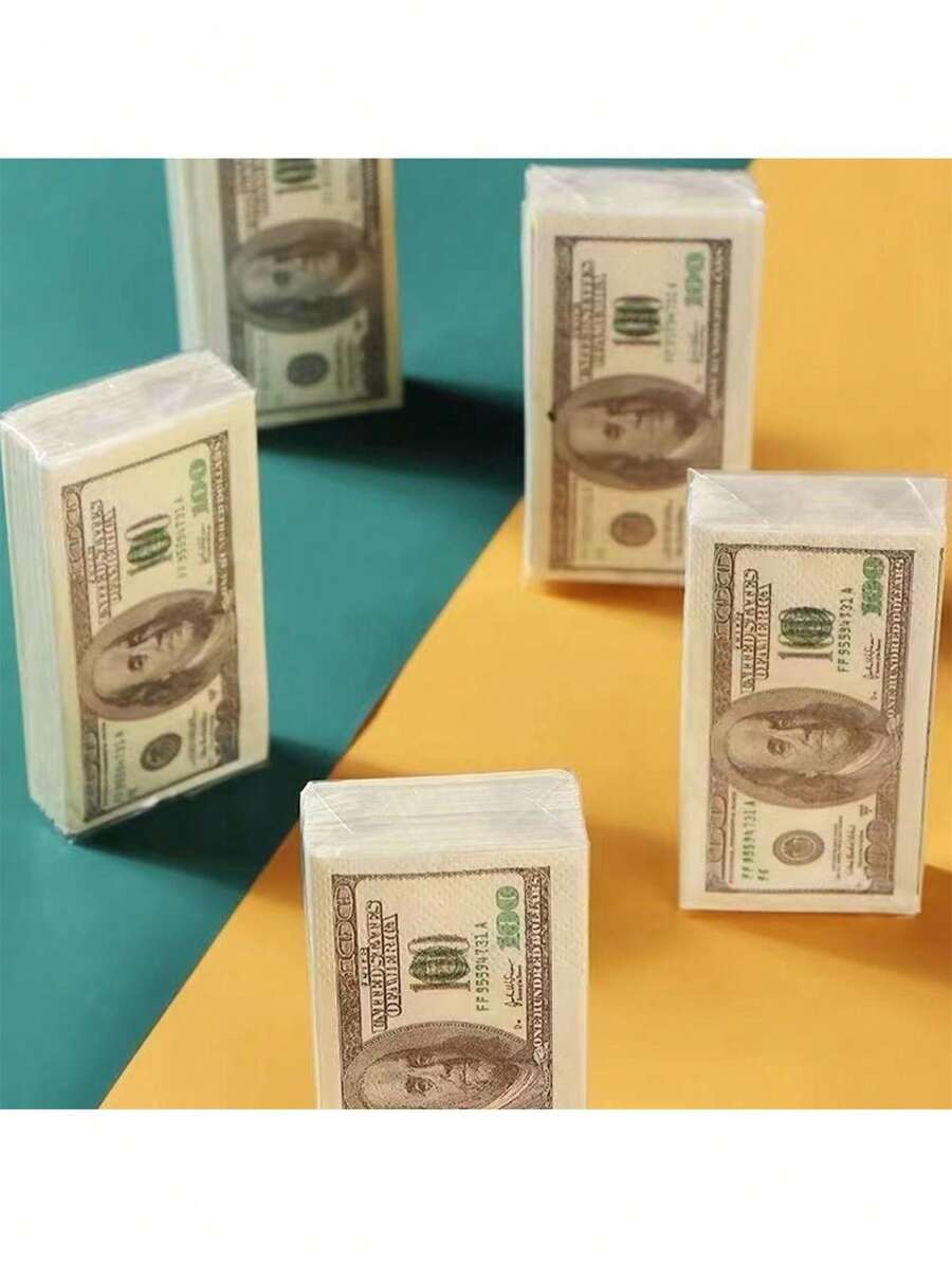 1-pack-simulated-american-dollar-printed-napkin-wood-pulp-tissue-paper