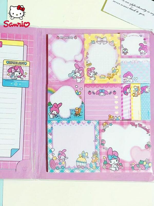 Sanrio Sticky Note Set: Choose From 6 Classic Characters, Each Book Contains 11 Sizes Of Sticky Notes (330 Sheets Total), Plus 4 Sheets Of Letter Paper – Perfect For Office, School, Creative Projects, Home, And Travel! Ideal For Students, Professionals, Teachers, Artists, And Busy Parents Back To School