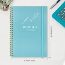 Budget Planner,Monthly Bill Planner,Hardcover Budget Notebook For Savings Debt Expense Tracking, Have Your Finances Organized,Managed Effectively,101 Sheets,8.5*6 Inches. - Lake Green - View 2