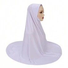 Modest Hijab Full Coverage Breathable Instant Hijabs, Convenient Elastic Sweat-Absorbent Muslim Headscarf For Women, Plus Size - Multicolor - View 16