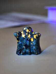 3cm/1.18in Natural Crystal Carved Ghost, Healing Stone Gift For Home Decor, Holiday Gift, Meditation Ornament