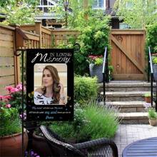 1入組紀念花園旗幟，個性化花園旗幟，雙面（不包含旗杆） - 彩色 - 查看 1