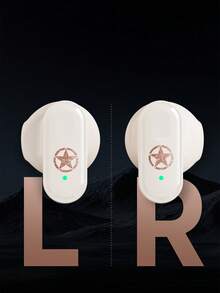 Jeep JP EW011 TWS 真无线耳机，运动耳机，HiFi 立体声耳机，带麦克风的降噪耳机，高清语音 - 米色 - 查看 5