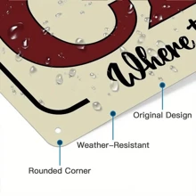 1入組定制個性化男士洞穴標誌，自定義名字，男人、父親、兒子禮物，12x8英寸金屬牆標，用於男士洞穴裝飾 - 彩色 - 查看 4
