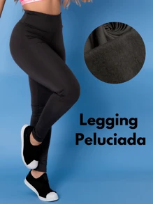 TARELLES Calça Legging Térmica Peluciada Inverno Leg Felpuda Flanelada Tarelles
