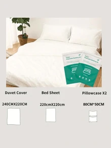 4pcs Disposable Portable Travel Bedding, Hotel Disposable Bedding Business Travel Bedding, Essential Bedding For Travel Hotels, Hospitals, Trains And Camping, Disposable Bedding Set Travel Large Bed Disposable Sheets Travel Clean And Hygienic Travel Essentials Travel Accessories Travel Must Haves Beach Vacation Summer Holiday School Accessories Back To School Supplies Stuff