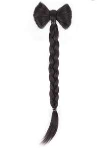 Süße Haarspange mit verdrehtem Zopf und Schleifendekoration für den Hinterkopf, Valentinstag Haarklammern, Haarspangen, Schulbedarf, elegant, College, Schleifen, Haraccessoires, Haraccessoires für Frauen, Haarteil, Haarnadel - Verschiedenfarbig - Übersicht 3