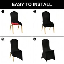 Waterproof Spandex Chair Cover 25PCS  Stretch Dining Chair Covers  Polyester Outdoor Chair Covers  Protector Stretch Chair Cover For Party Universal  Banquet  Wedding Event  Hotel(Emerald) - Nhiều màu - Xem 2