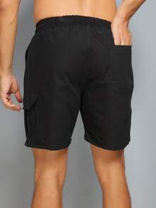 Men Shorts - 黑色 - 查看 3