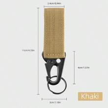 1入組戰術搶鉤，多功能尼龍網帶鑰匙扣，用於戶外露營便攜搶鉤，適用於背包和腰帶，鷹形鉤 - 彩色 - 查看 11