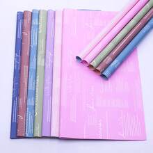 20 piezas 'Fuentes en inglés' Papel de envolver flores, papel para ramo de flores impermeable para floristería, manualidades DIY, varios colores, doble faz, papel para envolver flores, papel impermeable para ramo de flores de floristería, papel de envolver regalos, manualidades DIY - Multicolor - Ver 9