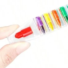 陶笛形狀貯存蠟筆，方形子彈頭油畫蠟筆 - 彩色 - 查看 7