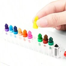 陶笛形狀貯存蠟筆，方形子彈頭油畫蠟筆 - 彩色 - 查看 5