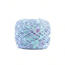 50/Ball 140M Hand Knitting Yarn 3mm+6mm Sequins Yarn DIY For Woman Woollen Sweater Hat Scarf - Multicolor - View 48