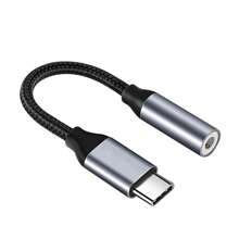 USB Typ C zu 3,5 mm Aux-Adapter Typ-C 3,5 mm Audio-Kabel Ohrhörer-Kabel Konverter, kompatibel mit dem Iphone 15 Samsung Galaxy S24 S23 Ultra