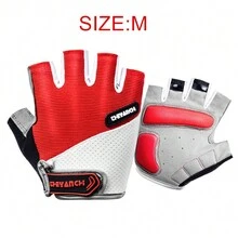 1 Pair Anti-Slip Shockproof Breathable Men Women Half Finger Outdoor Sports Cycling Bike Glove - Multicolor - View 19