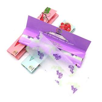 5/10包水果味卷烟纸套装，110毫米特大号卷烟纸，多种口味，燃烧缓慢，吸烟配件，吸烟者礼物，圣诞节