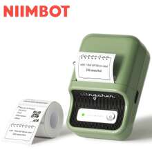 NIIMBOT B21 Label Maker Wireless Thermal Label Printer, Inkless With Tape, Home Organization Office Business (Green) - Green - View 1