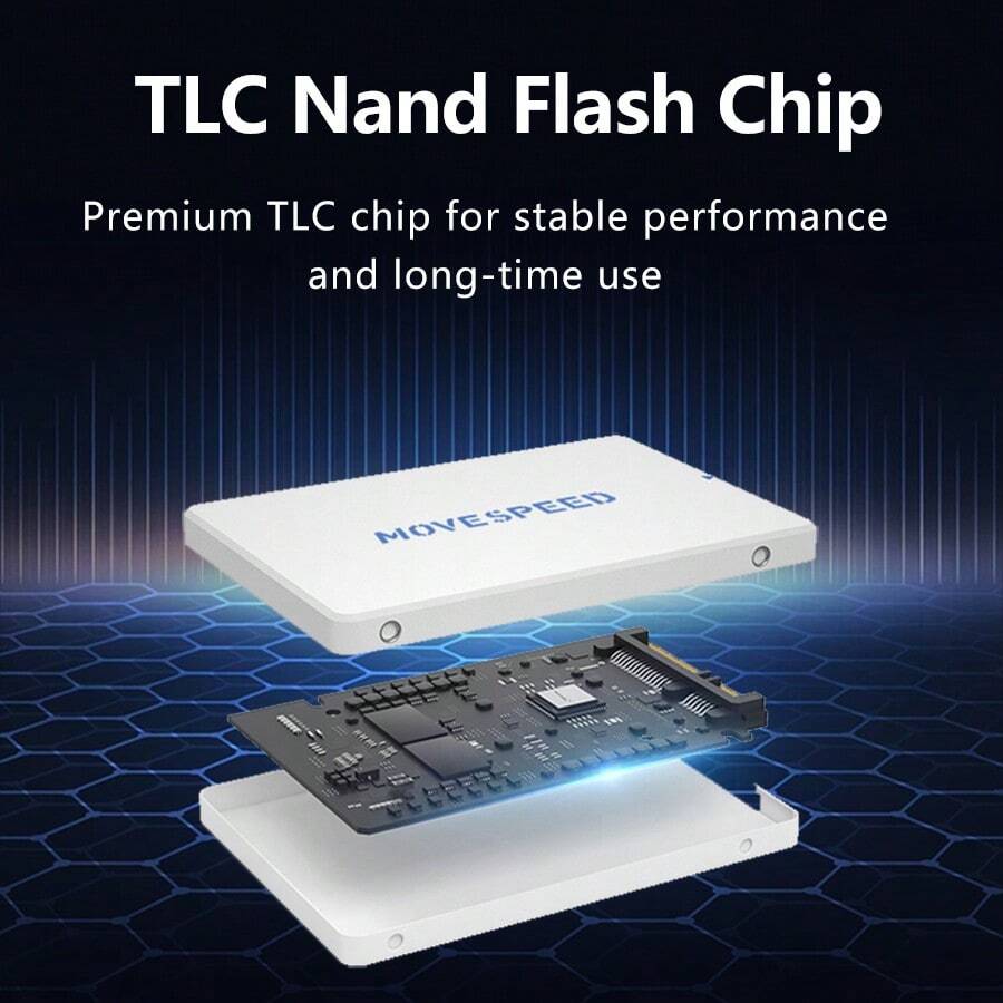 MOVESPEED MOVESPEED SATA3.0 SSD 512GB 1TB SATA III Drive TLC Chip