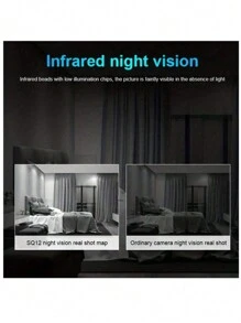 Compact HD Mini Night Vision Motion Detection USB Rechargeable Camera For Indoor Security And Babysitter Monitoring - Black - View 10