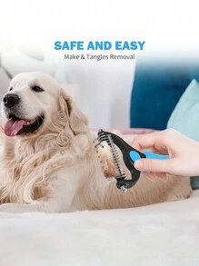 Outils de toilettage pour animaux de compagnie - Râteau à double face pour chats et chiens - Peigne anti-nœuds pour un démêlage facile - Fini les poils volants et désagréables - Grande taille