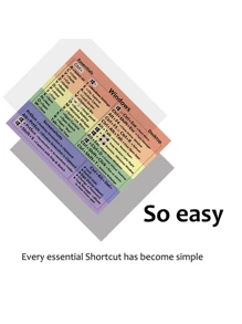 2 pièces Autocollant De Référence De Raccourci De Clavier Pour Ordinateur Portable, Étiquettes D'instructions De Fonction Pour Ordinateurs - dégradé de couleur - Voir 7