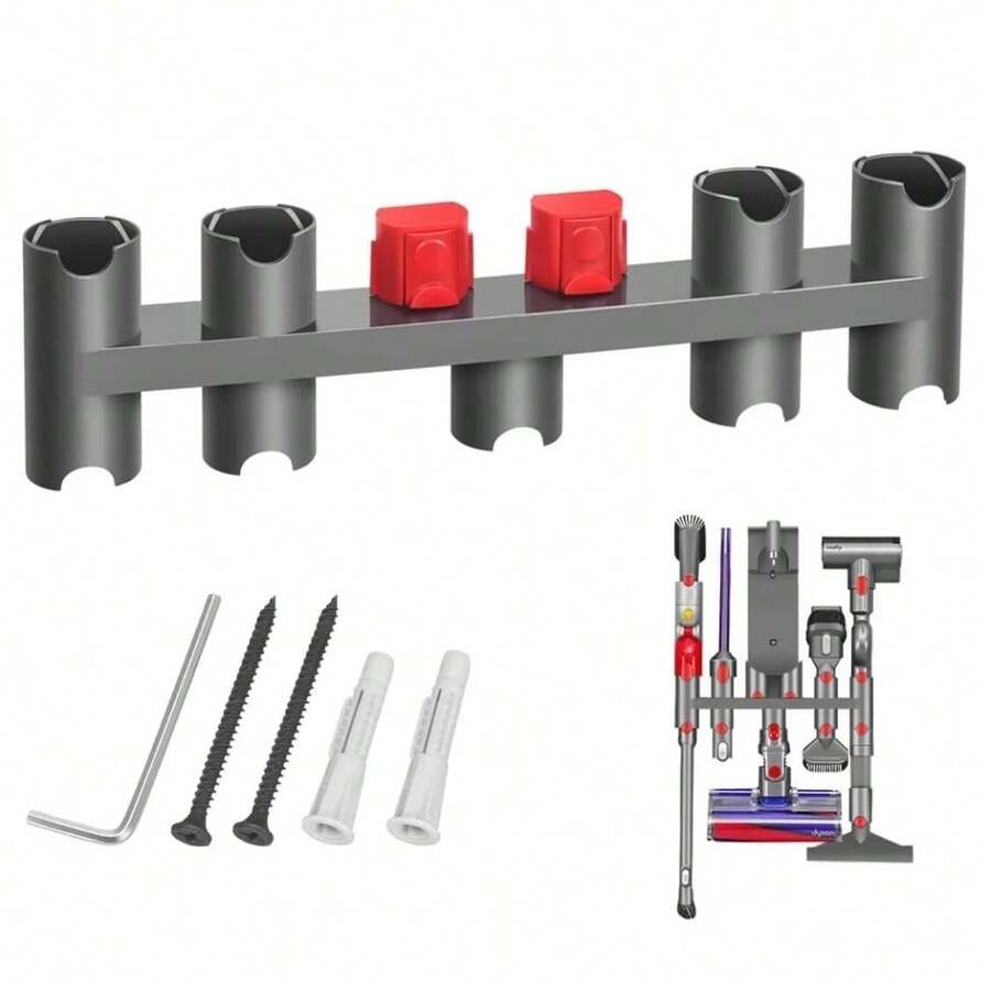 9掛勾掛架組配件用於V7 V8 V10 V11 V15吸塵器底座，牆掛支架掛架吸塵器用 - 灰色 - 查看 1