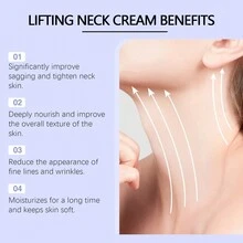 Neck Firming Cream Lifting Firming Moisturizing Anti-Wrinkle Diminishing Neck Lines Skin Massage Care Cream