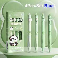 4 piezas Rotuladores de tinta de gel borrable, Bolígrafos retráctiles, Bolígrafos de dibujos animados lindos, Bolígrafos de escritura de punta fina de 0,5 mm, Bolígrafos de oficina y escolares para mujeres, niñas y niños - Multicolor - Ver 13