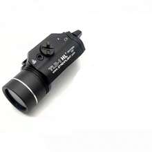 抗震强光手电筒户外露营狩猎手电筒（不含电池，需要2节16340电池） - 黑色 - 查看 4