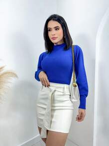 Women Sweaters - 藍色 - 查看 2