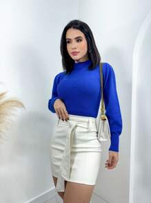 Women Sweaters - 藍色 - 查看 3