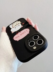 1pc Cute Cartoon Cat Eye Matte Phone Case, Compatible With IPhone & Compatible With Galaxy Models Including Compatible With IPhone 13, 15, 16 Pro Max, 16, 14 And Compatible With Galaxy Phones,International Version, Not The Domestic Version - Multicolor - View 4