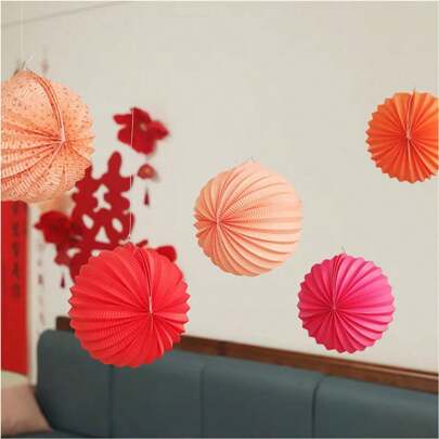 1PC Honeycomb Ball Watermelon Lantern Paper Lantern Ceiling Decoration Supplies