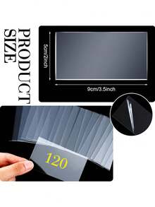 10pcs Transparent Acrylic Place Cards, Blank Hand-Drawn Name Cards For DIY, Party, Wedding, Event Decoration - Clear - View 3