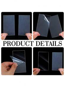 10pcs Transparent Acrylic Place Cards, Blank Hand-Drawn Name Cards For DIY, Party, Wedding, Event Decoration - Clear - View 4