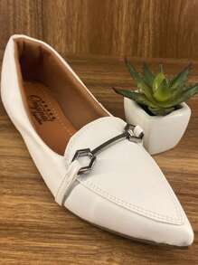 Women Flats - 白色 - 查看 5