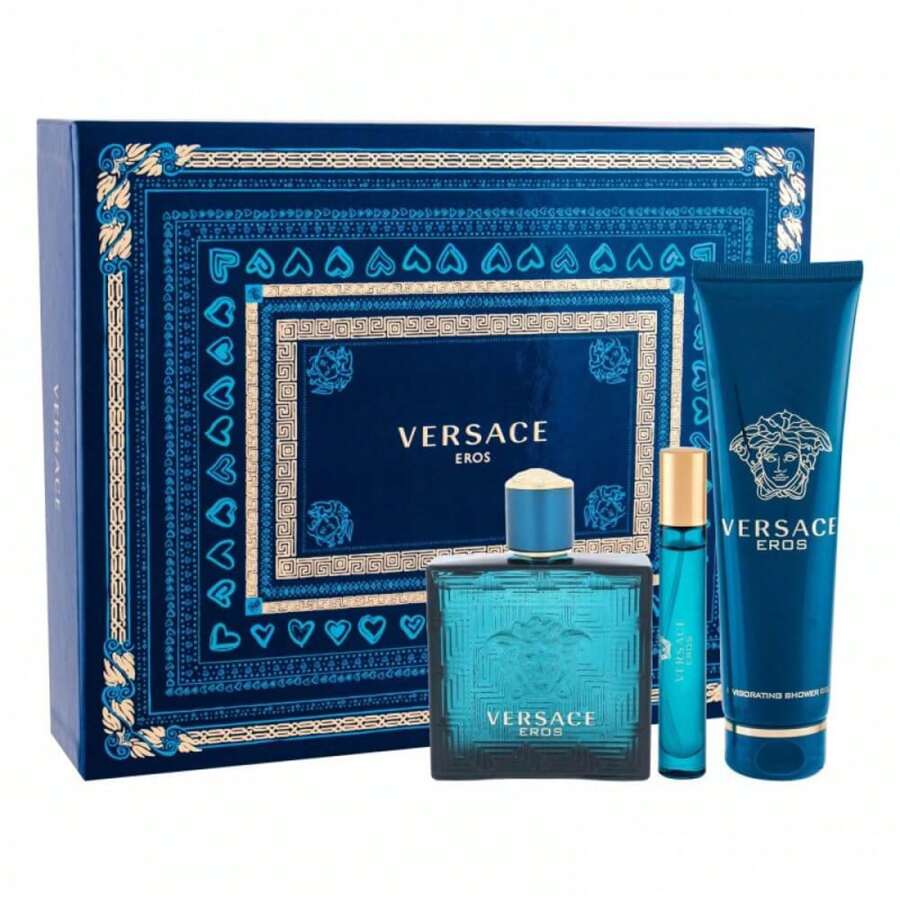 Men's Perfume Set Versace EROS 3 Pieces