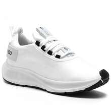 Men Sneakers - 黑與白 - 查看 9