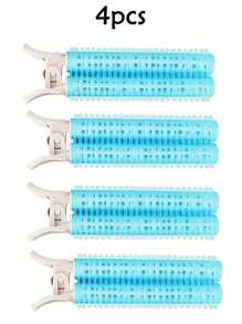 4pcs Fluffy Hair Curlers With Root Clips, No Heat Needed To Create Voluminous Curls, Suitable For Salons, Spas, Travel And Back-To-School/Vacation Occasions - Multicolor - View 14