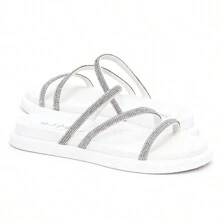 Women Flat Sandals - 白色 - 查看 5