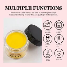 Gelhr 30g DIP Powder，夏季橘黃燃橙色，DIP Powder DIY沙龍禮物女性專用，無需使用美甲燈，指甲DIY沙龍，適用於年輕女性 - 彩色 - 查看 3