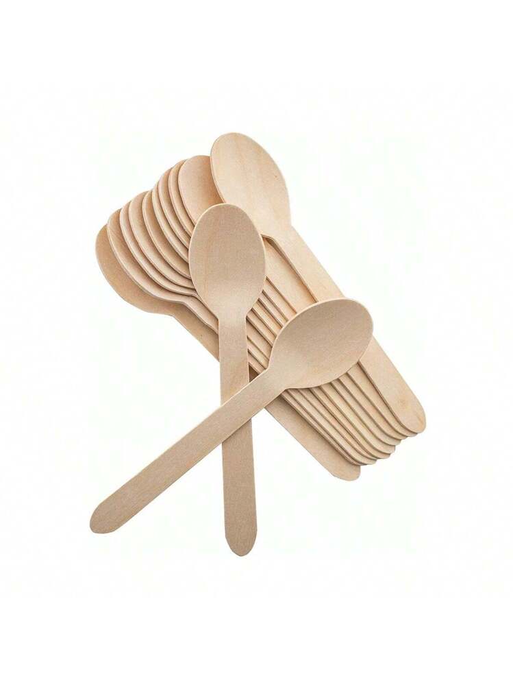 100 Pezzi Coni di Cibo Coni Degustazione Legno con 100 Pezzi
