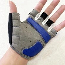 1 Pair Anti-Slip Shockproof Breathable Men Women Half Finger Outdoor Sports Cycling Bike Glove - Multicolor - View 10