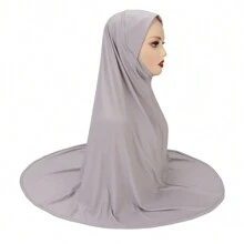 Modest Hijab Full Coverage Breathable Instant Hijabs, Convenient Elastic Sweat-Absorbent Muslim Headscarf For Women, Plus Size - Multicolor - View 20